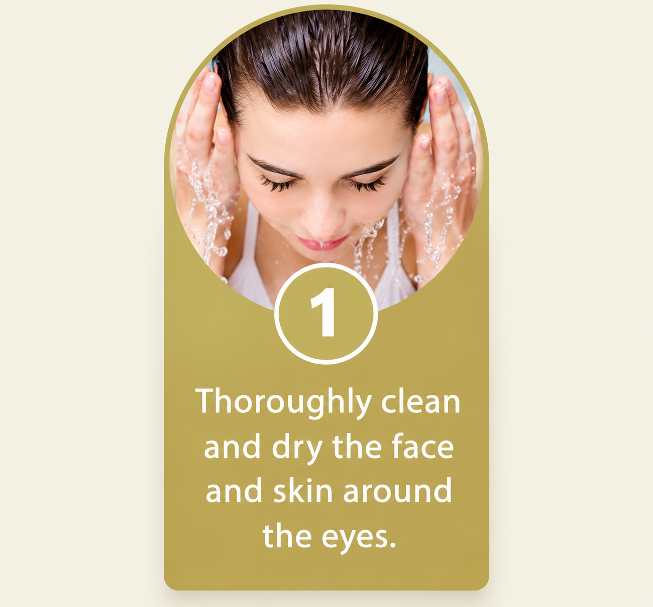 Clean the skin